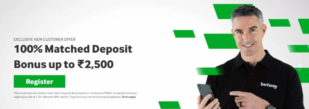 betway 100 matched deposit