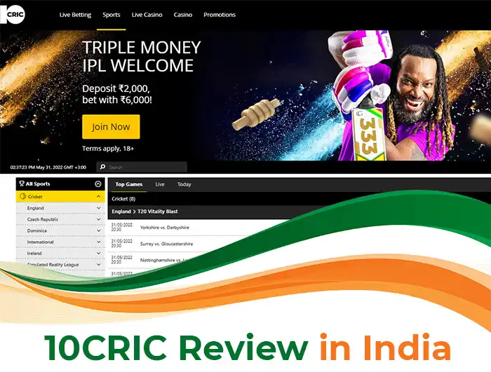 10CRIC Review In India