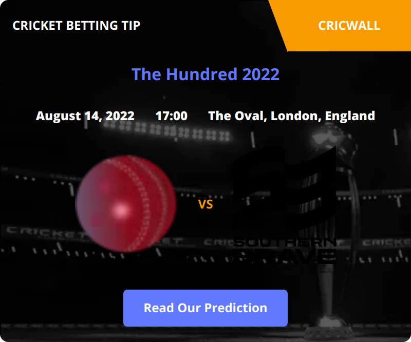 Oval Invincibles VS Southern Brave Match Prediction 14 August 2022