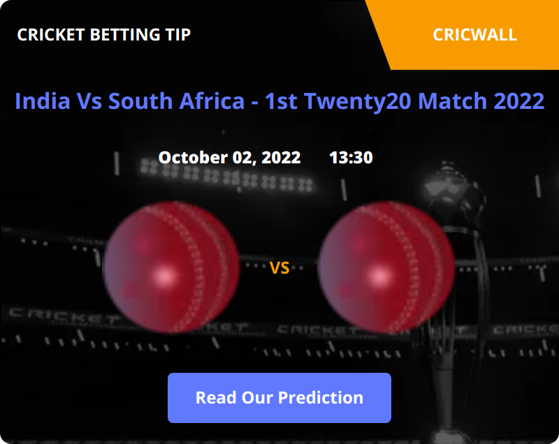 India VS South Africa Match Prediction 02 October 2022