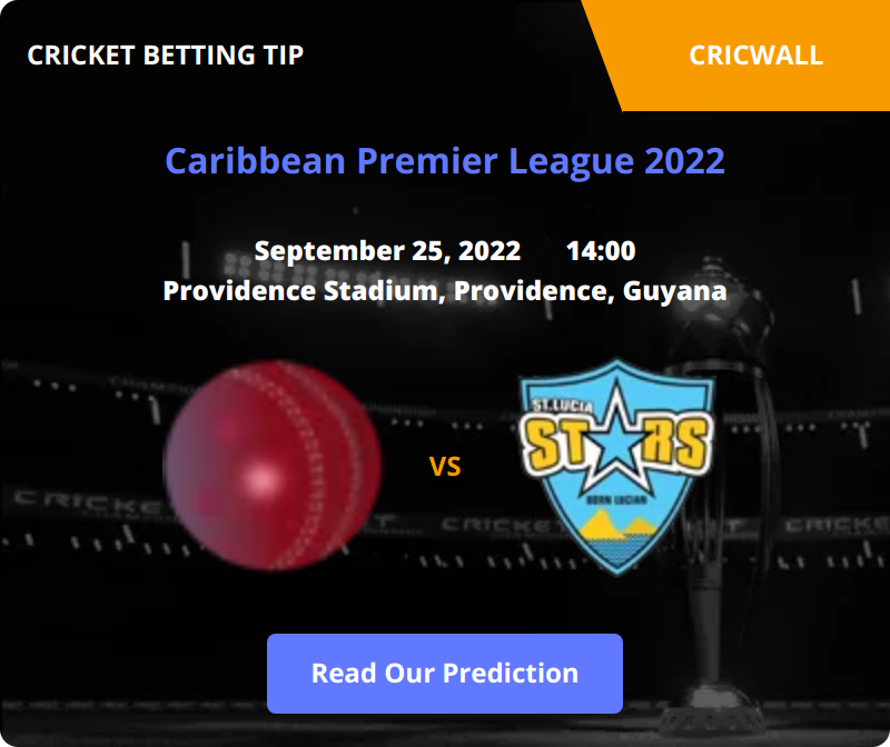 Jamaica Tallawahs VS St Lucia Kings Match Prediction 25 September 2022