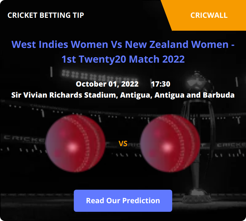 West Indies Women VS New Zealand Women Match Prediction 01 October 2022