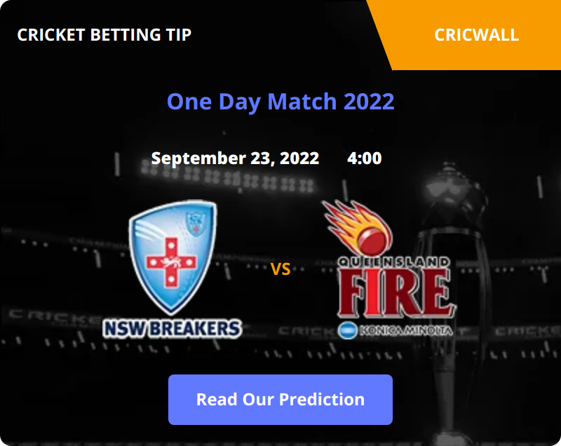 New South Wales Women VS Queensland Fire Women Match Prediction 23 September 2022
