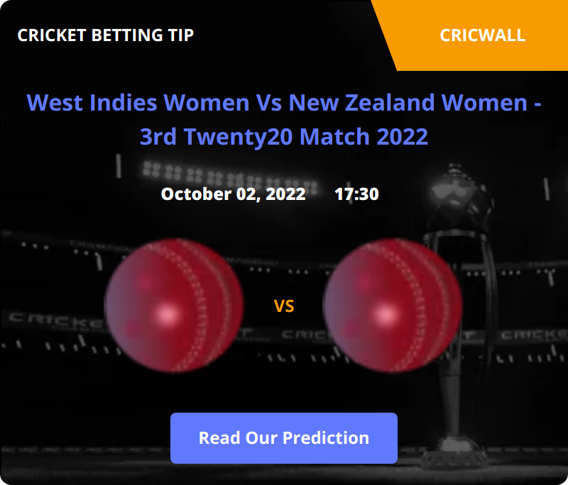 West Indies Women VS New Zealand Women Match Prediction 02 October 2022
