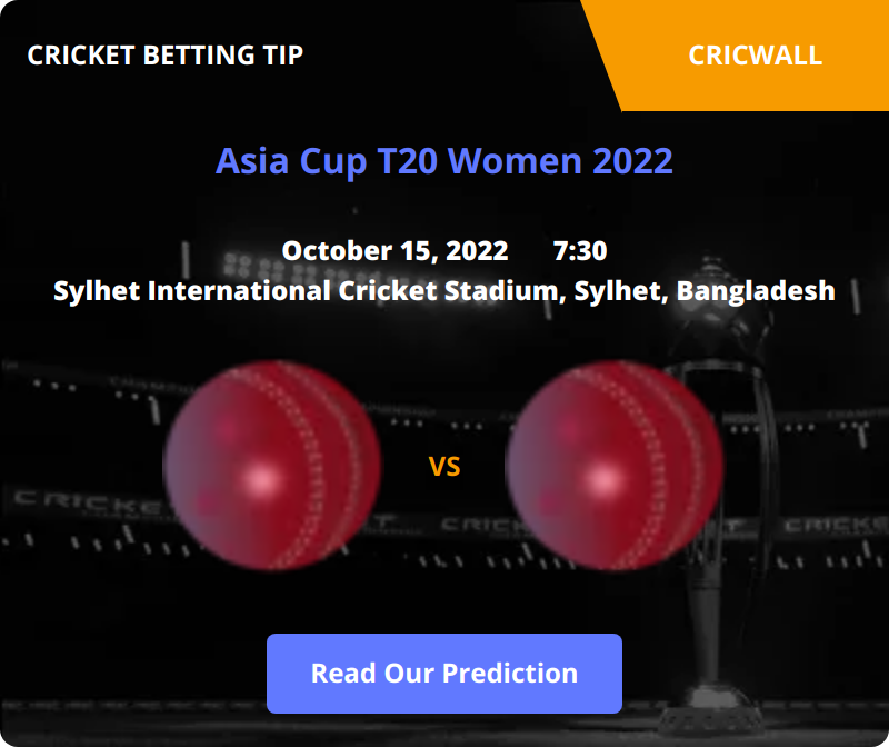 India Women VS Sri Lanka Women Match Prediction 15 October 2022
