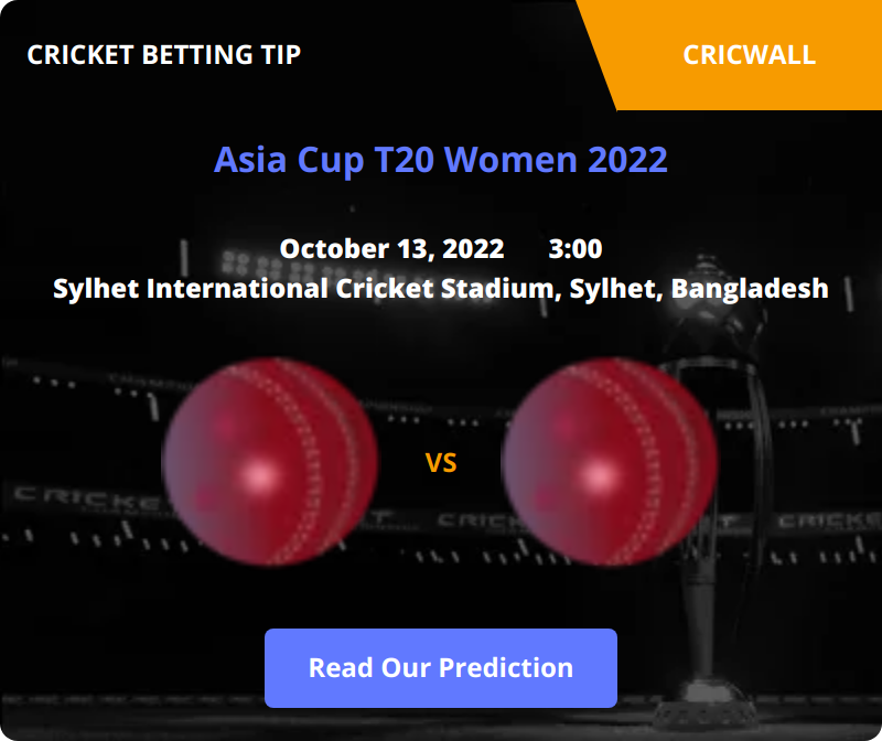 India Women VS Thailand Women Match Prediction 13 October 2022