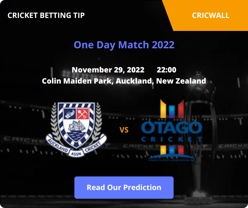 Auckland Aces VS Otago Volts Match Prediction 29 November 2022
