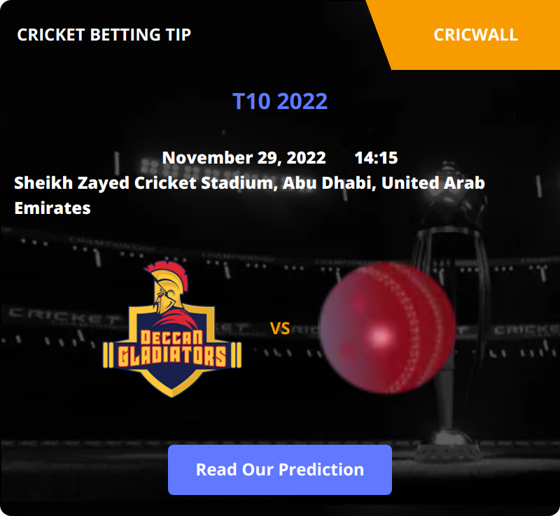 Deccan Gladiators VS Chennai Braves Match Prediction 29 November 2022