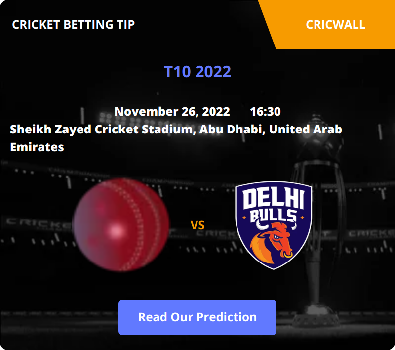 Morrisville Samp Army VS Delhi Bulls Match Prediction 26 November 2022