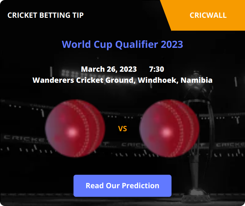 Namibia VS USA Match Prediction 26 March 2023