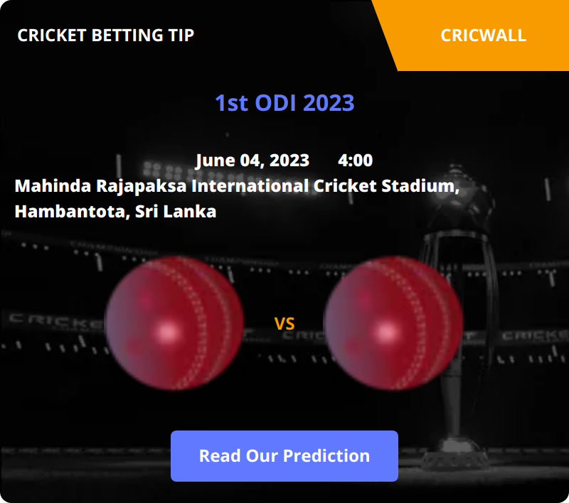 Sri Lanka VS Afghanistan Match Prediction 04 June 2023