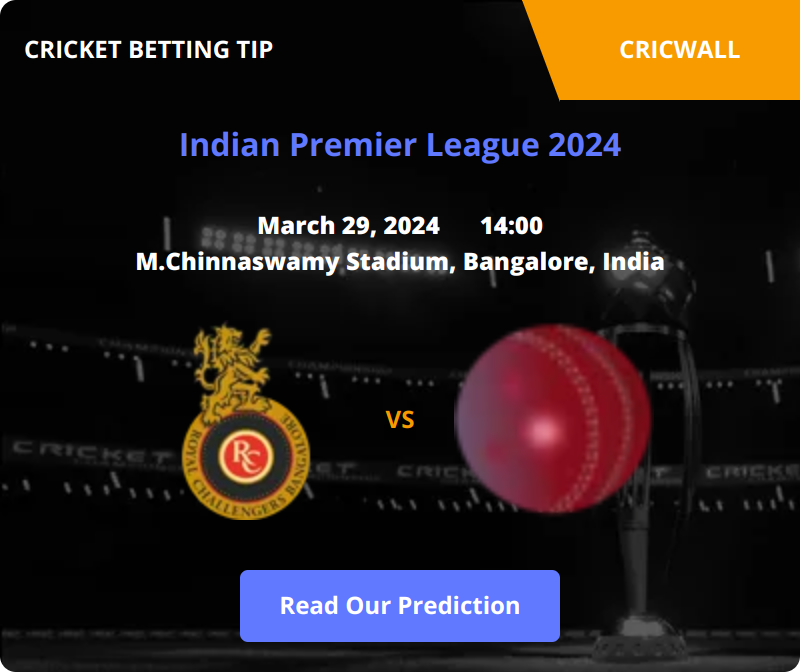 Royal Challengers Bengaluru VS Kolkata Knight Riders Match Prediction 29 March 2024