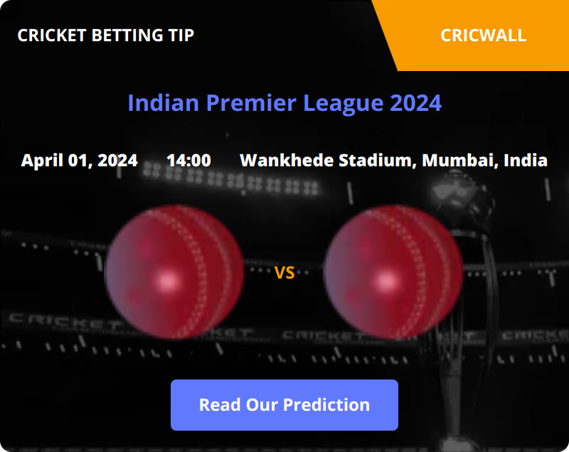 Mumbai Indians VS Rajasthan Royals Match Prediction 01 April 2024