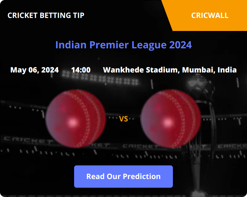 Mumbai Indians VS Sunrisers Hyderabad Match Prediction 06 May 2024